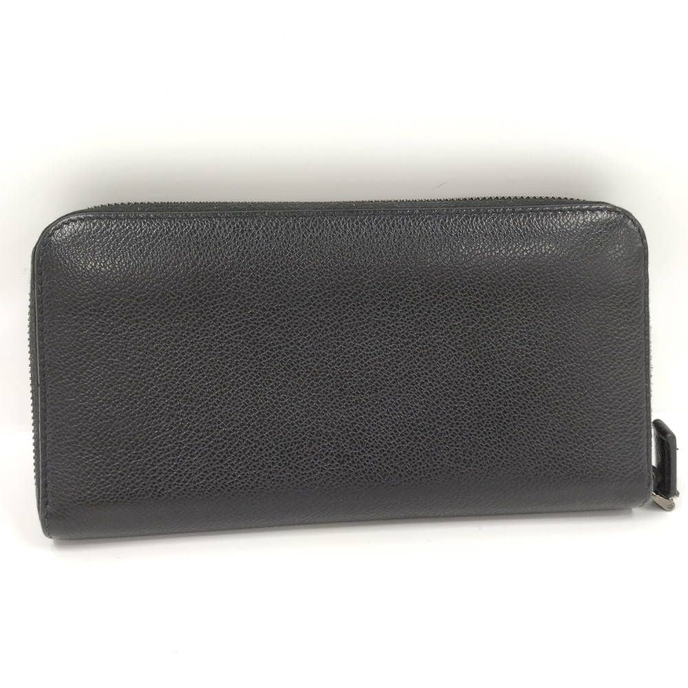 Prada Zip Around Wallet Leather Black — view 3