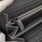 Prada Zip Around Wallet Leather Black — view 7