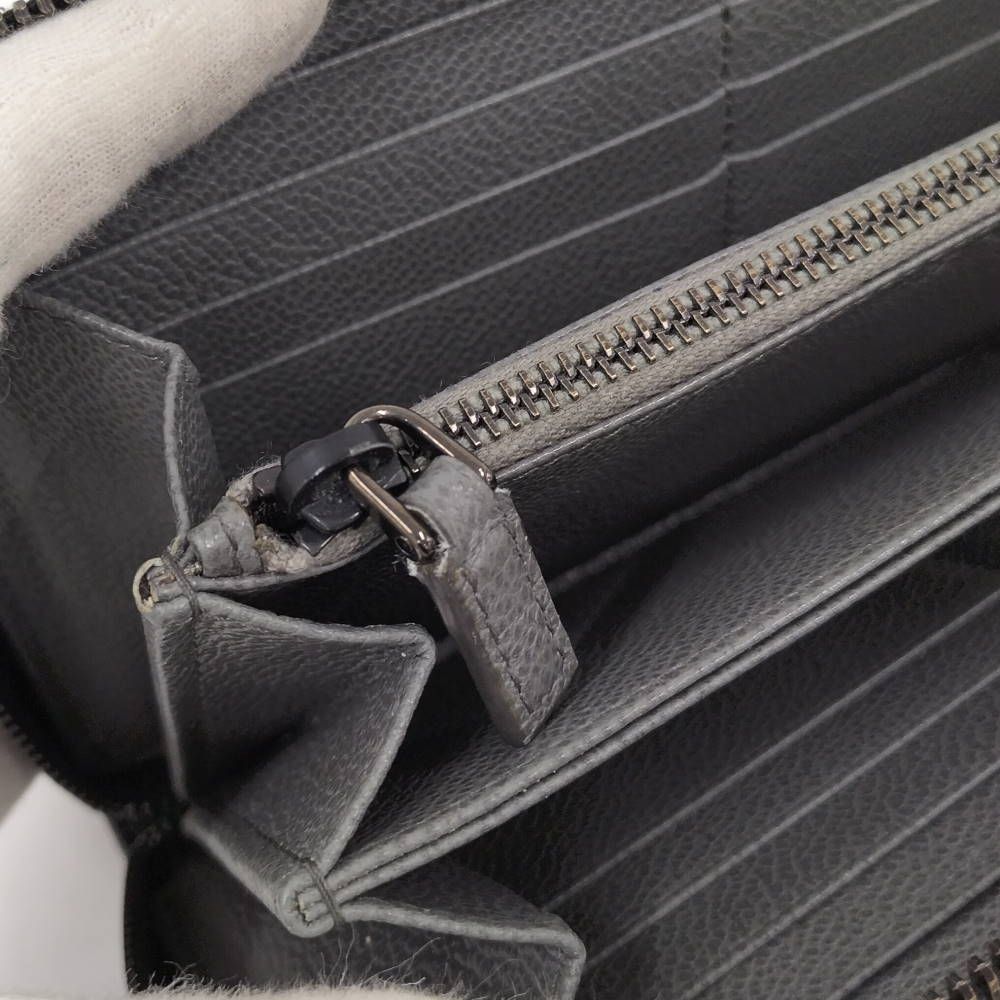 Prada Zip Around Wallet Leather Black — view 7
