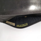 Chanel Coin Case Card Bicolor Satin Leather Black — view 8