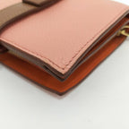 Loewe Compact Zip Wallet Anagram Leather Pink Orange — view 5