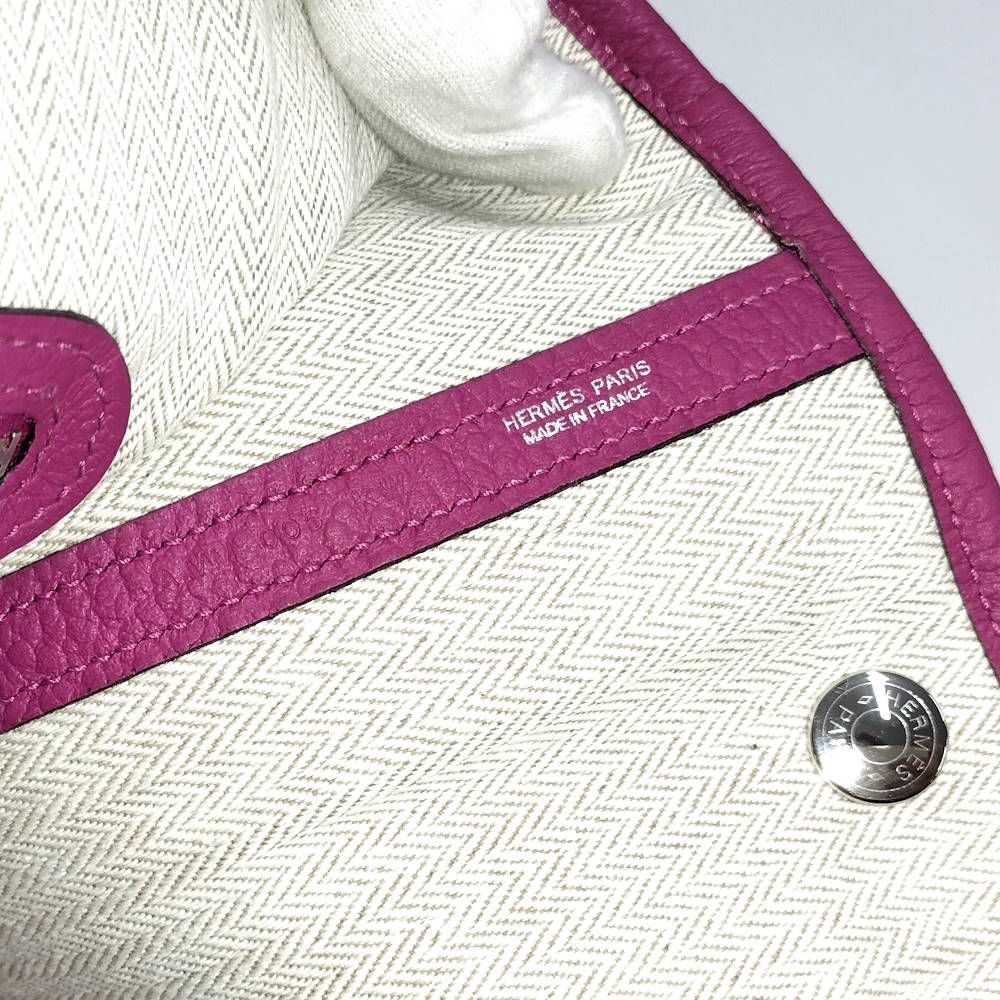 Hermes Garden Party PM Tote Negonda Pink Purple — view 9