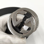 Gucci Interlocking Belt Leather Black — view 5