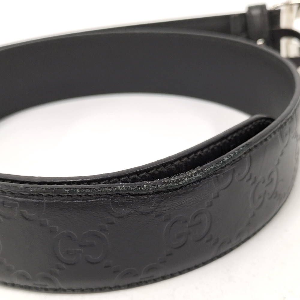 Gucci Interlocking Belt Leather Black — view 4