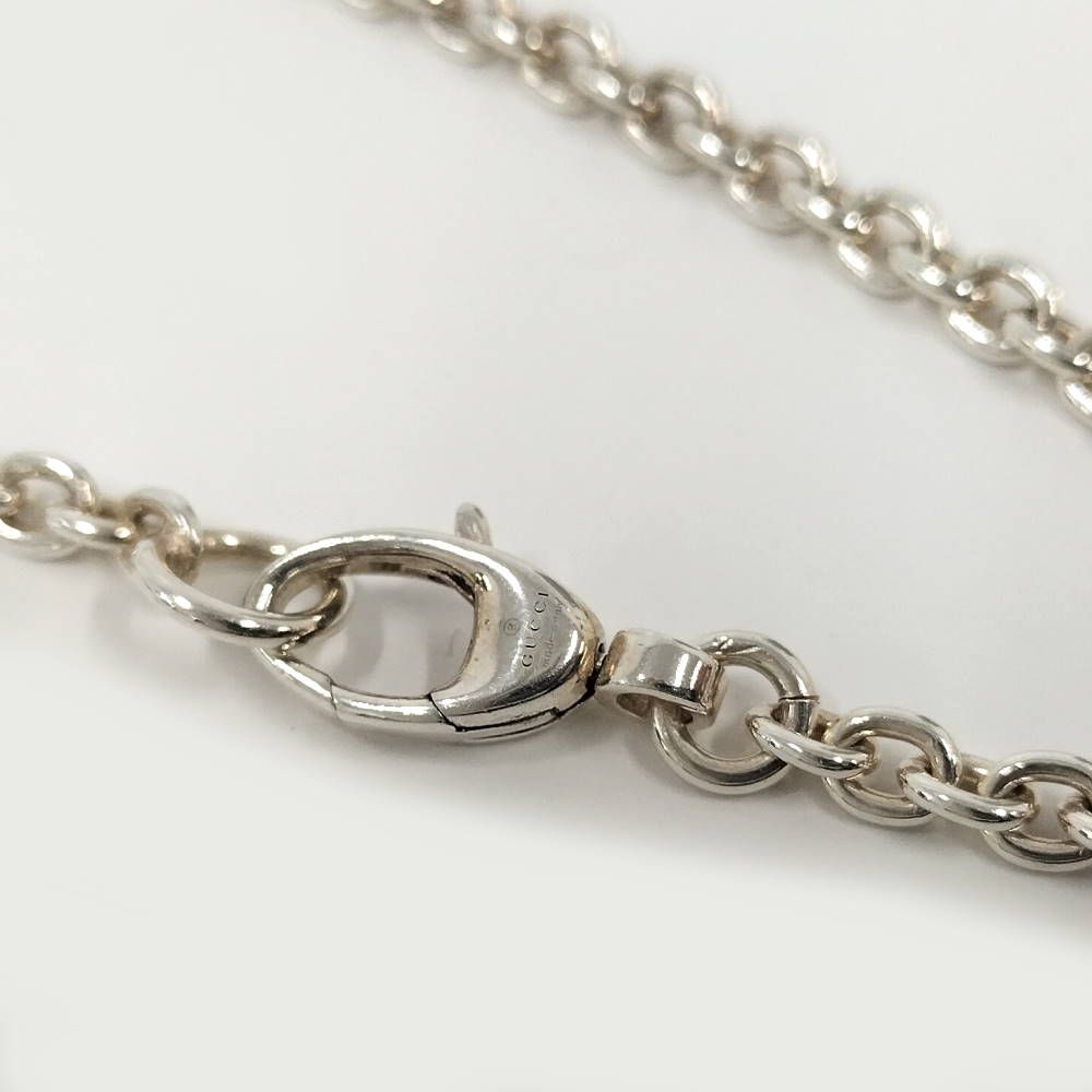 Gucci Interlocking Necklace Silver — view 5