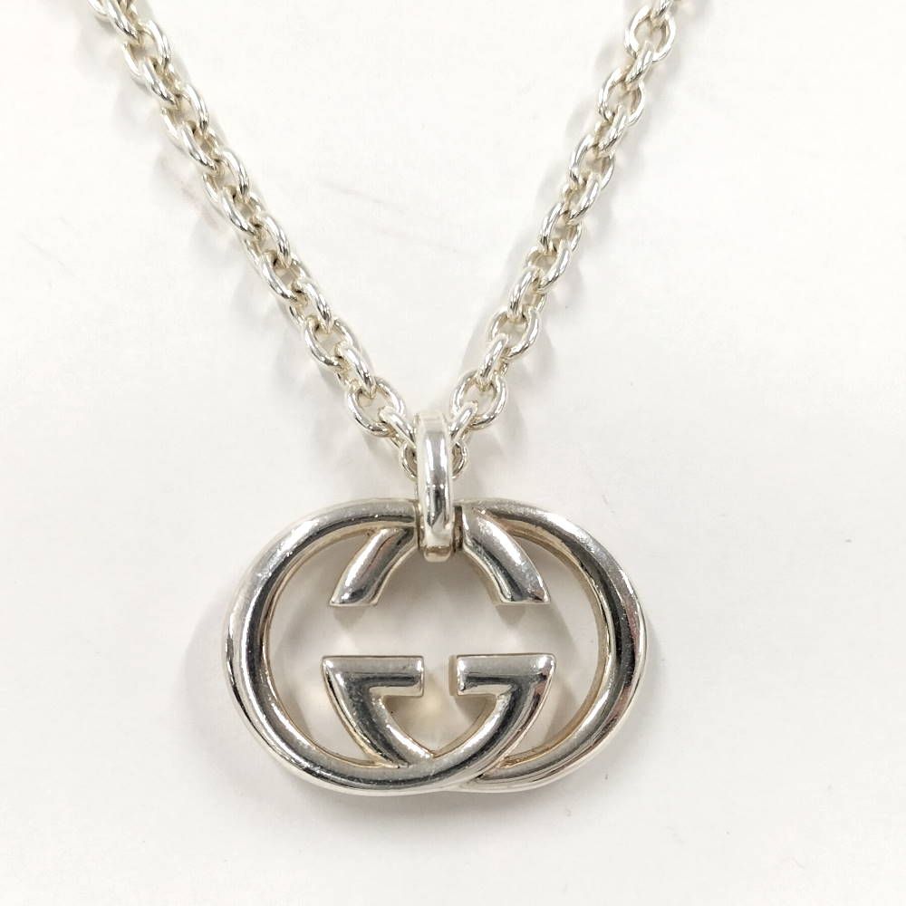 Gucci Interlocking Necklace Silver — view 2