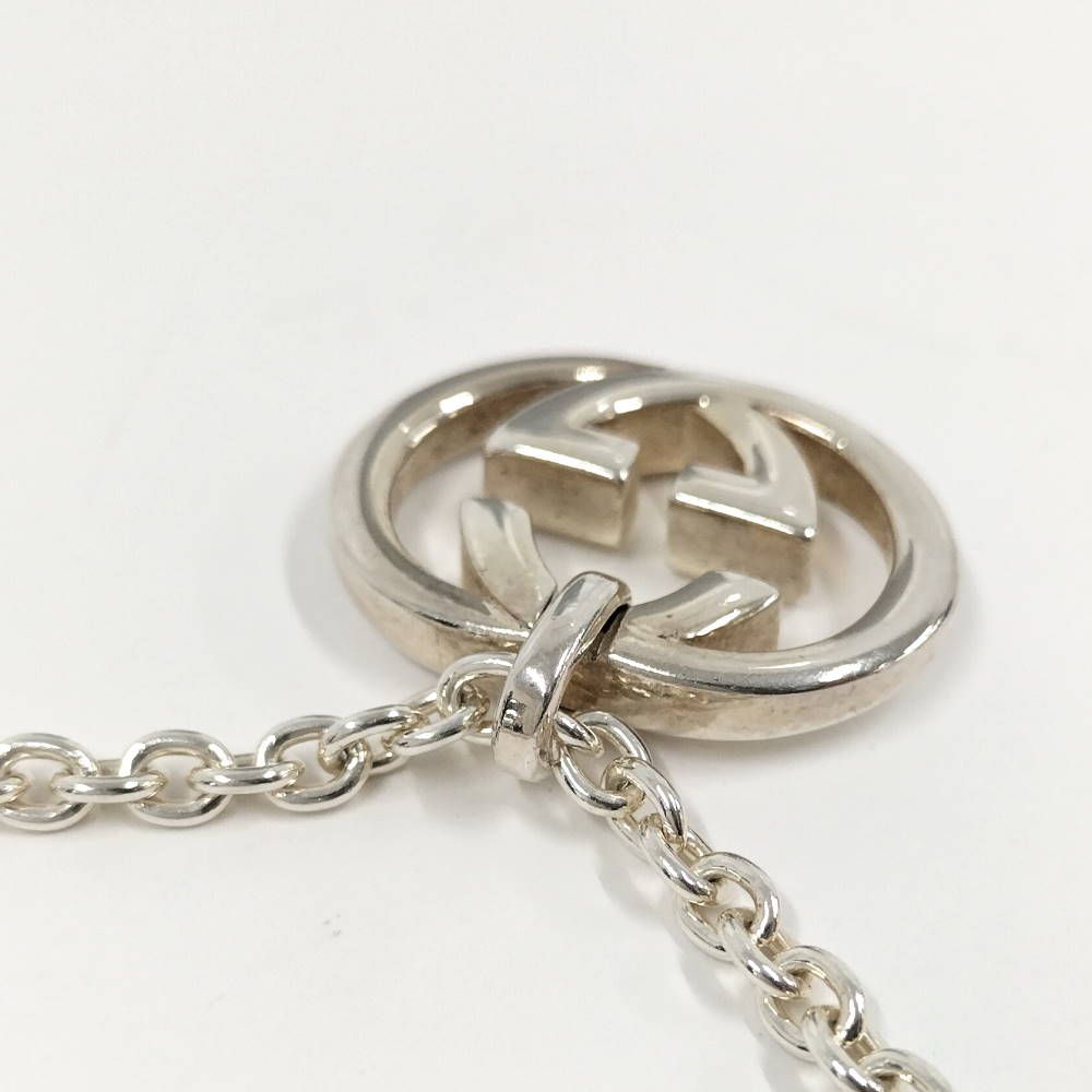 Gucci Interlocking Necklace Silver — view 4