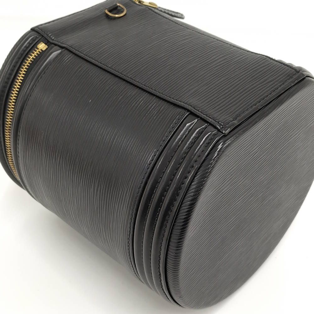 Louis Vuitton Cannes Handbag Vanity Bag Epi Noir Black — view 5
