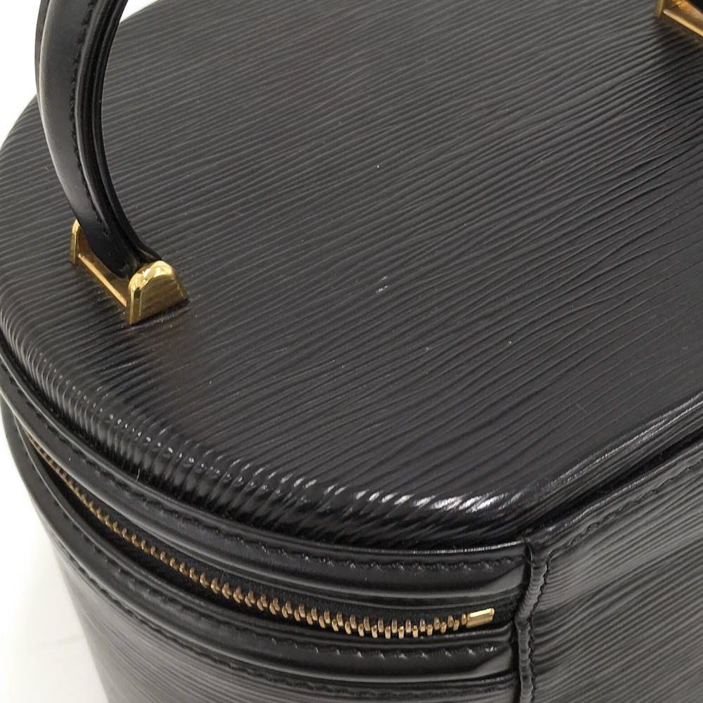 Louis Vuitton Cannes Handbag Vanity Bag Epi Noir Black — view 7