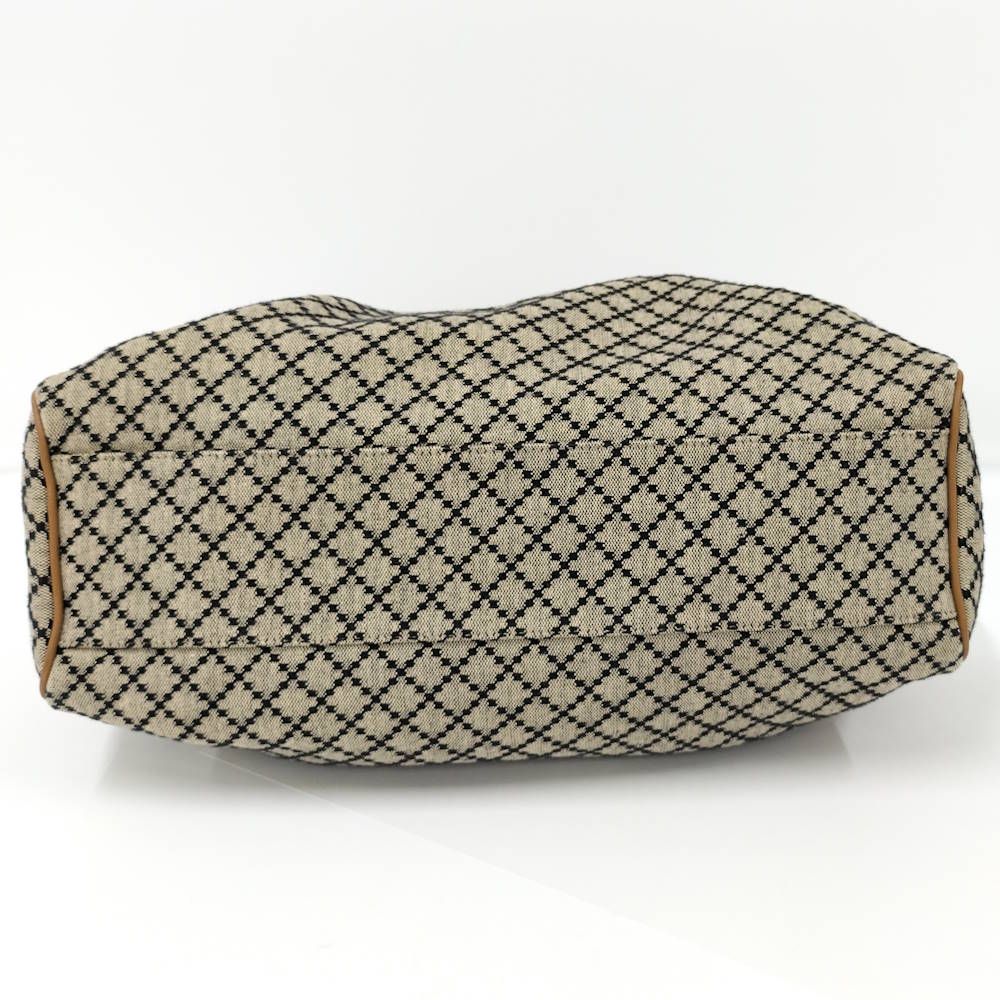 Gucci Handbag Diamante Canvas Leather Brown — view 4