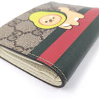 Gucci Compact Wallet Coating Animal Print Beige — view 5
