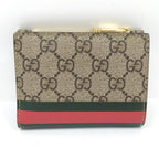 Gucci Compact Wallet Coating Animal Print Beige — view 3