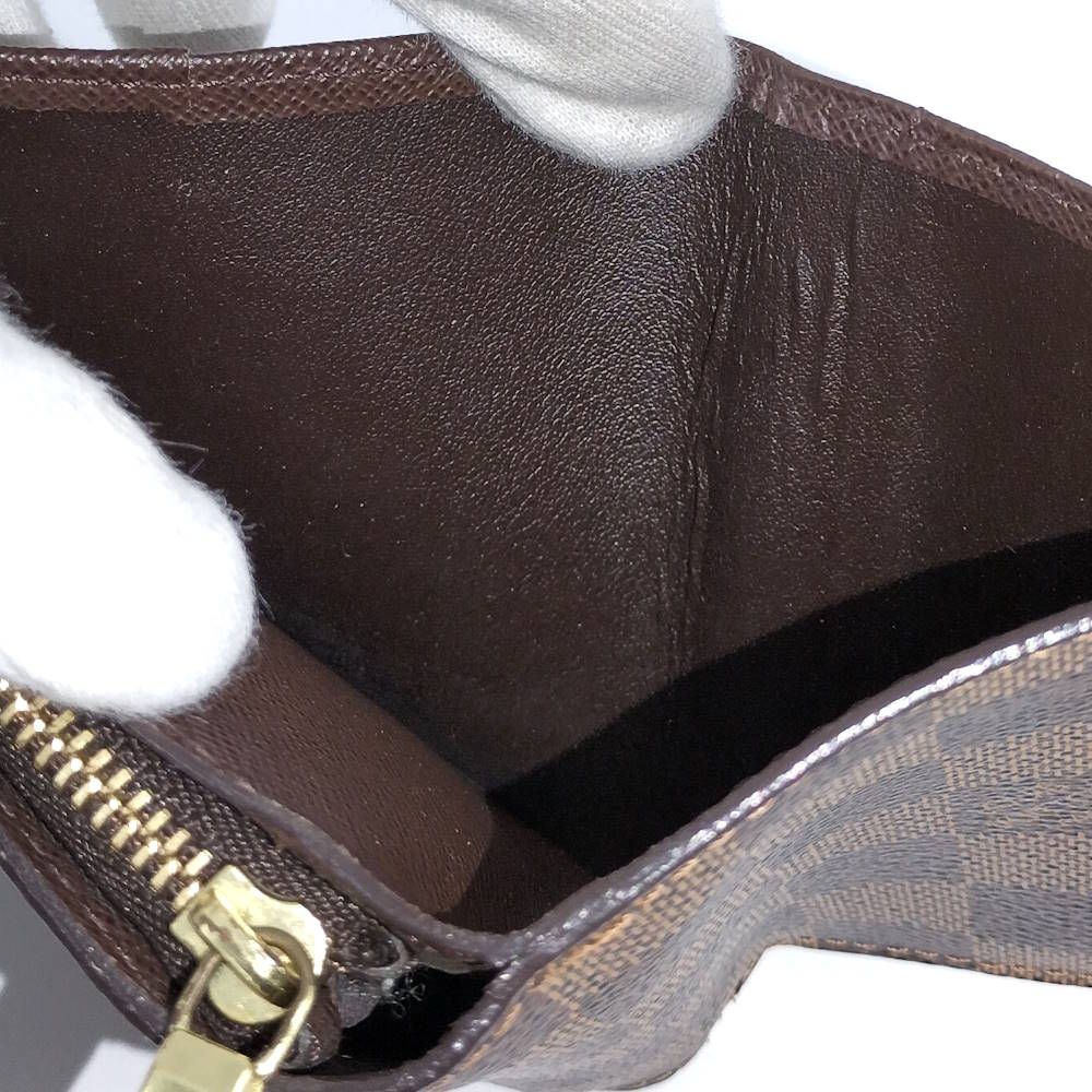 Louis Vuitton Compact Zip Bifold Wallet Damier Ebene — view 9