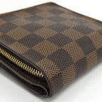 Louis Vuitton Compact Zip Bifold Wallet Damier Ebene — view 6
