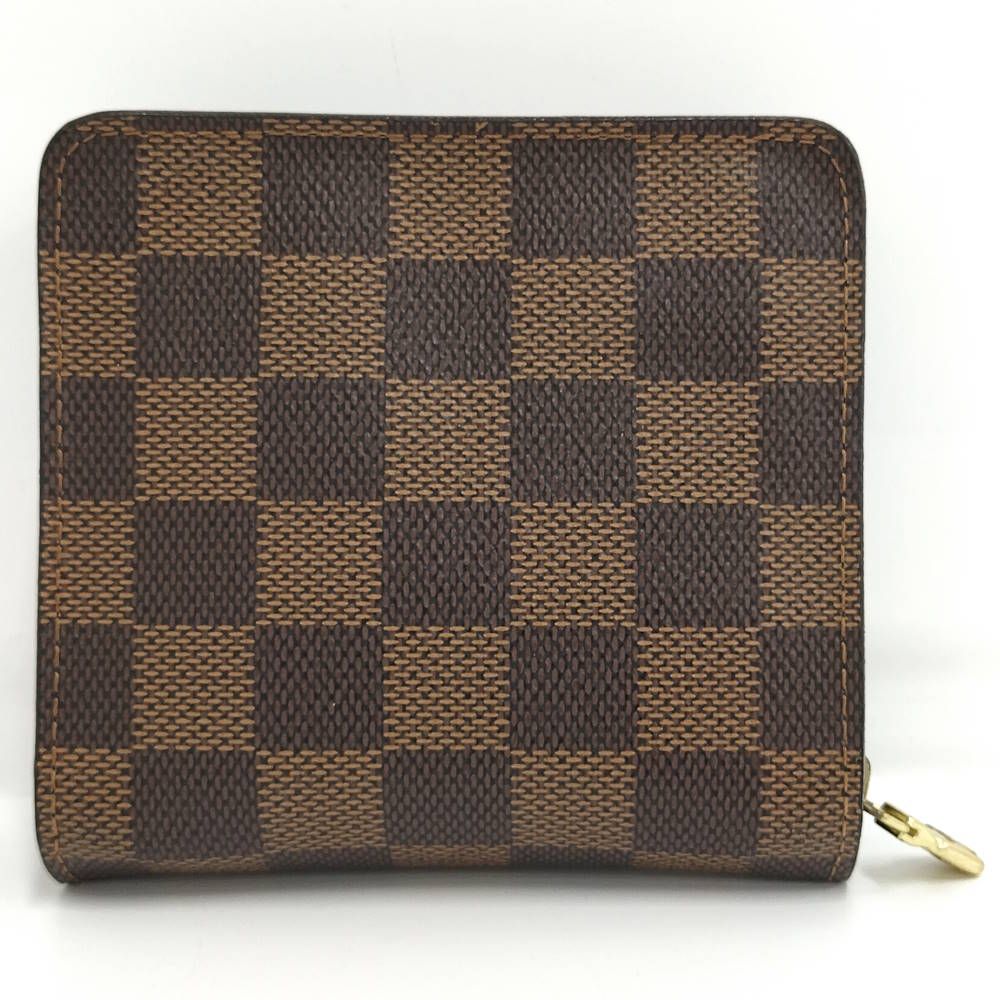 Louis Vuitton Compact Zip Bifold Wallet Damier Ebene — view 3