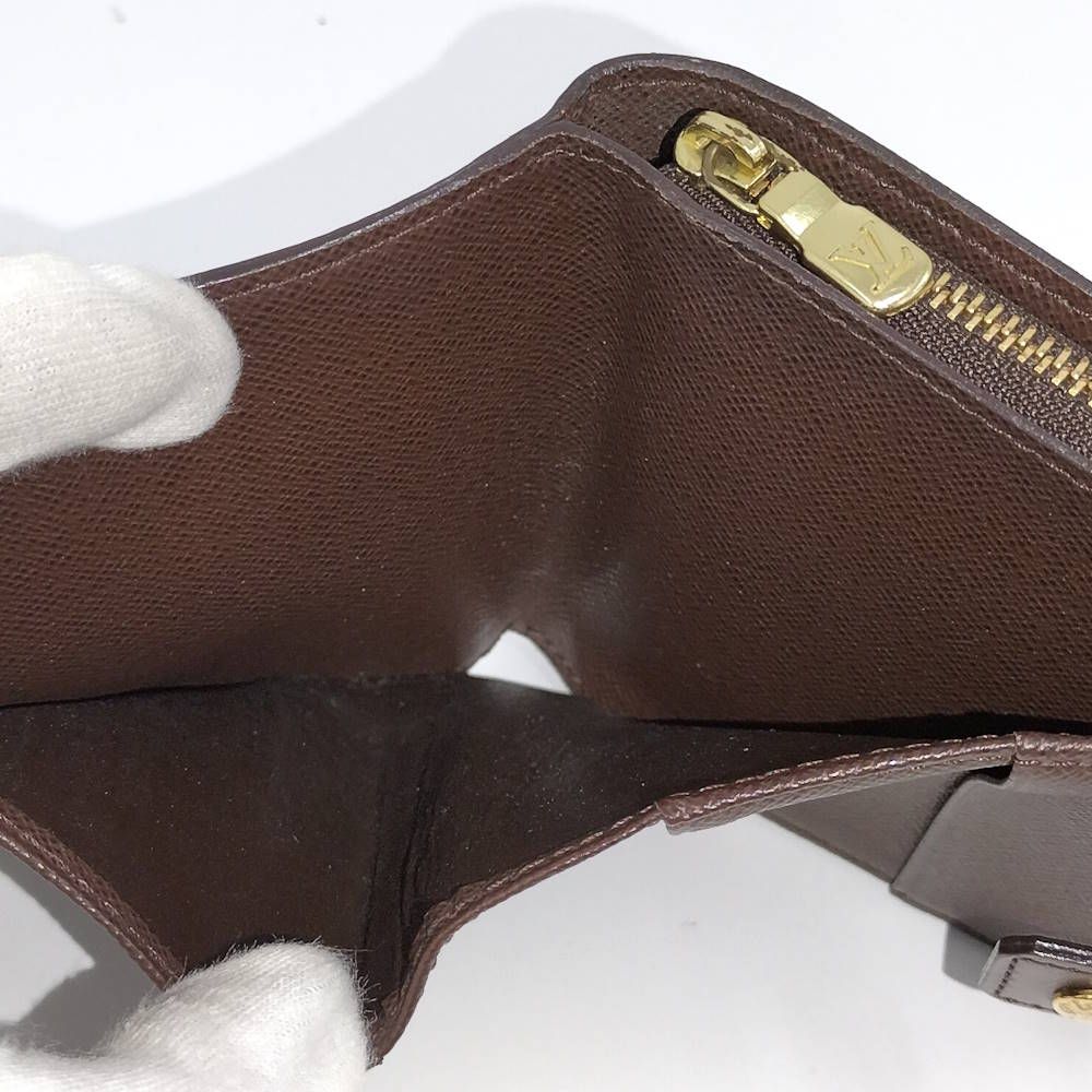 Louis Vuitton Compact Zip Bifold Wallet Damier Ebene — view 8
