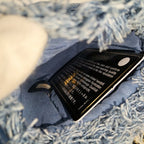 Chanel Chain Shoulder Bag Denim Blue Multicolor — view 8