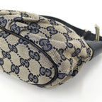 Gucci Pouch GG Canvas Leather Navy — view 3