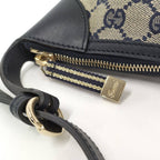 Gucci Pouch GG Canvas Leather Navy — view 7