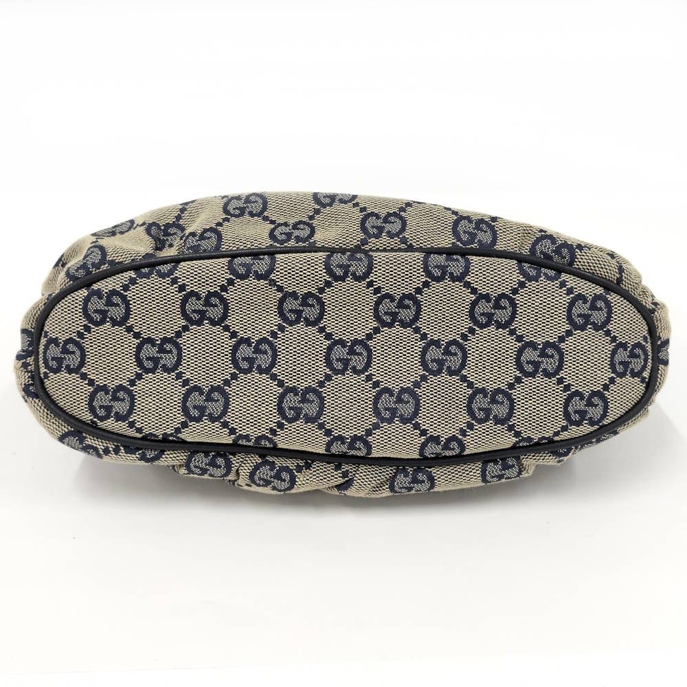 Gucci Pouch GG Canvas Leather Navy — view 6
