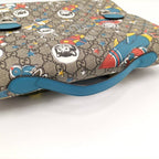 Gucci Backpack Sac Children's GG Supreme Gray Blue — view 6