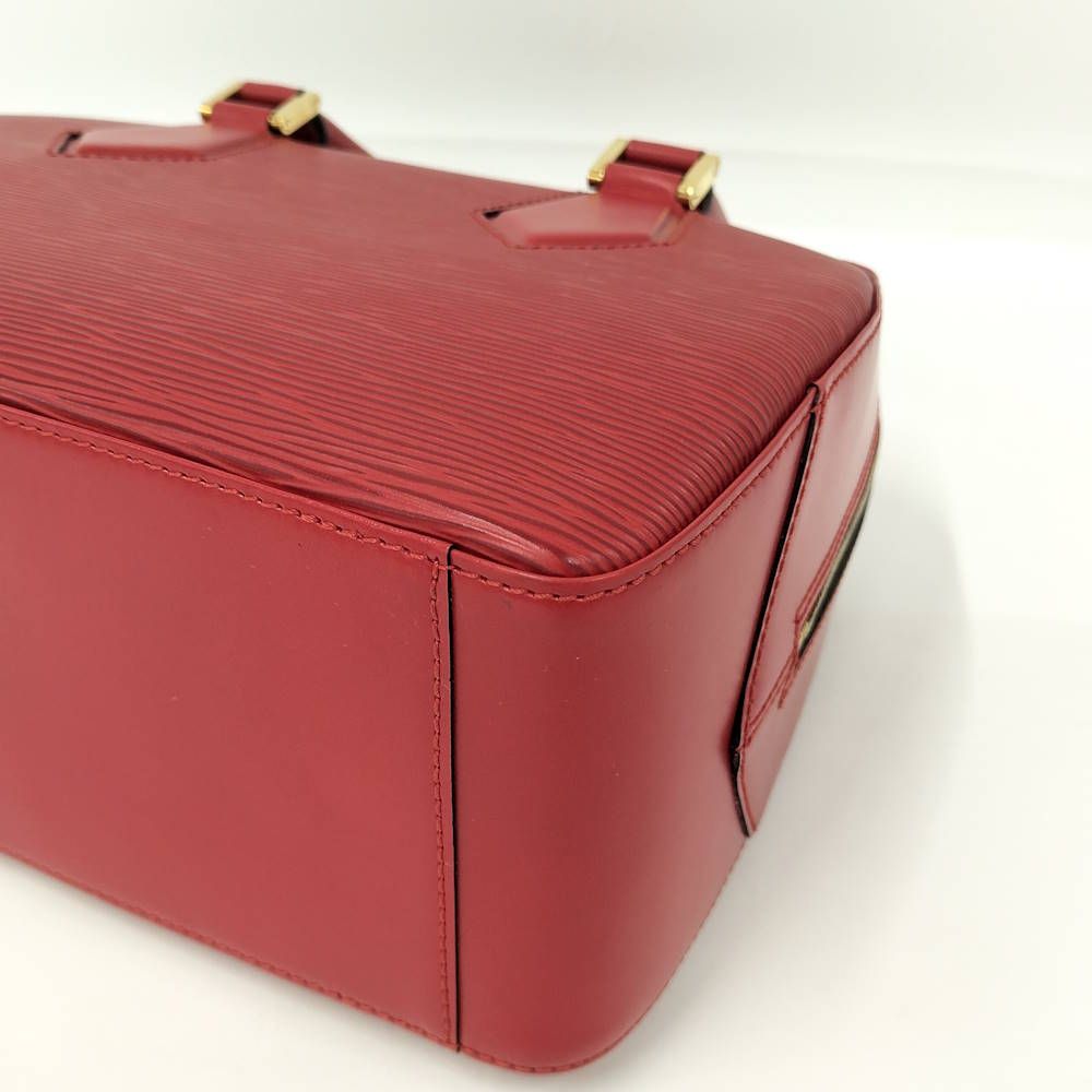 Louis Vuitton Blanc Handbag Epi Leather Red — view 3