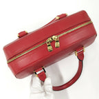Louis Vuitton Blanc Handbag Epi Leather Red — view 8
