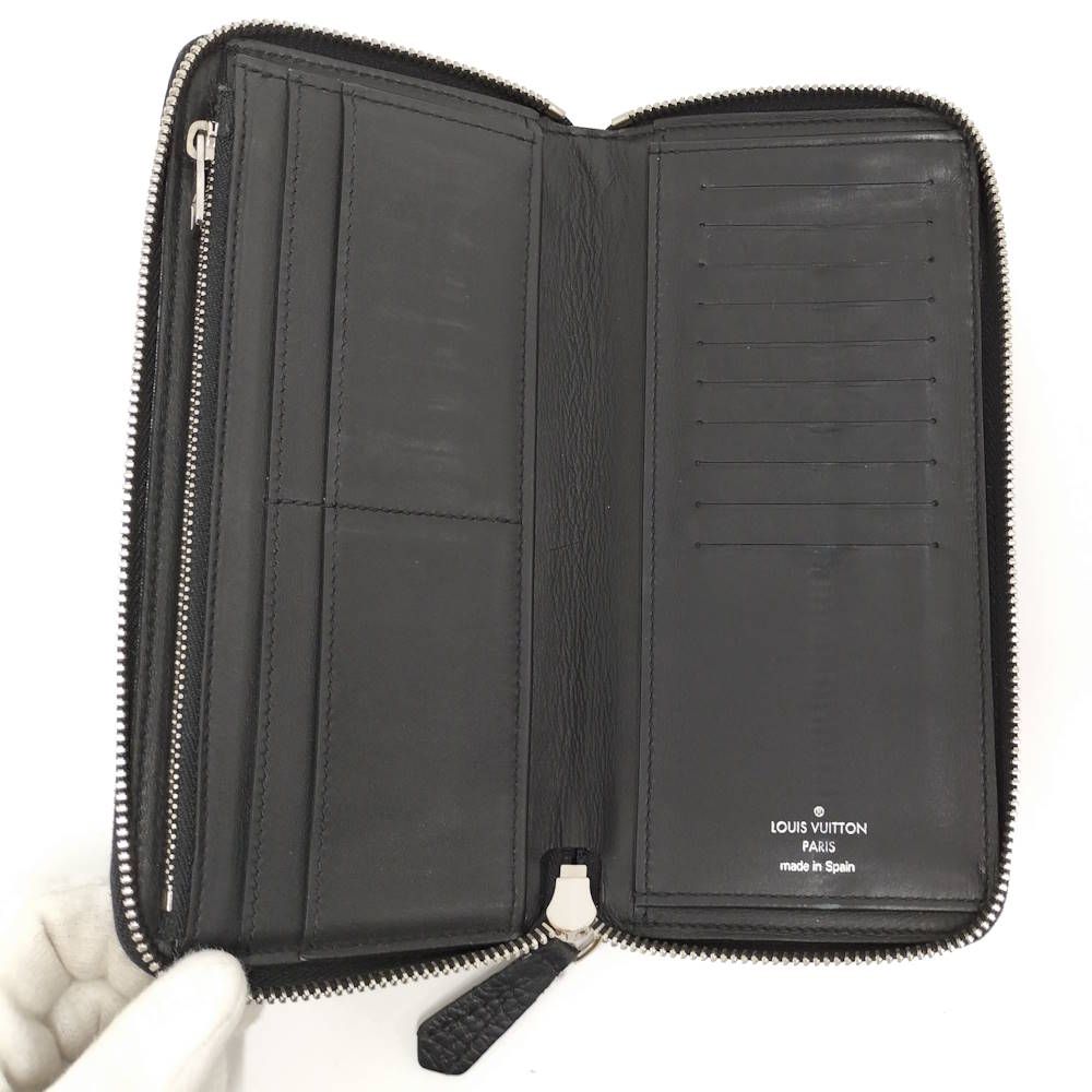 Louis Vuitton Zippy Wallet Vertical Zip Around LV Circle Taurillon Leather — view 2