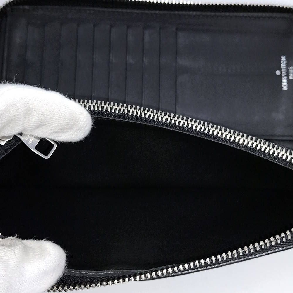 Louis Vuitton Zippy Wallet Vertical Zip Around LV Circle Taurillon Leather — view 9