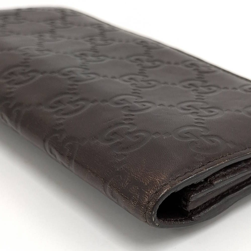 Gucci Bifold Wallet Guccissima Leather Dark Brown — view 4