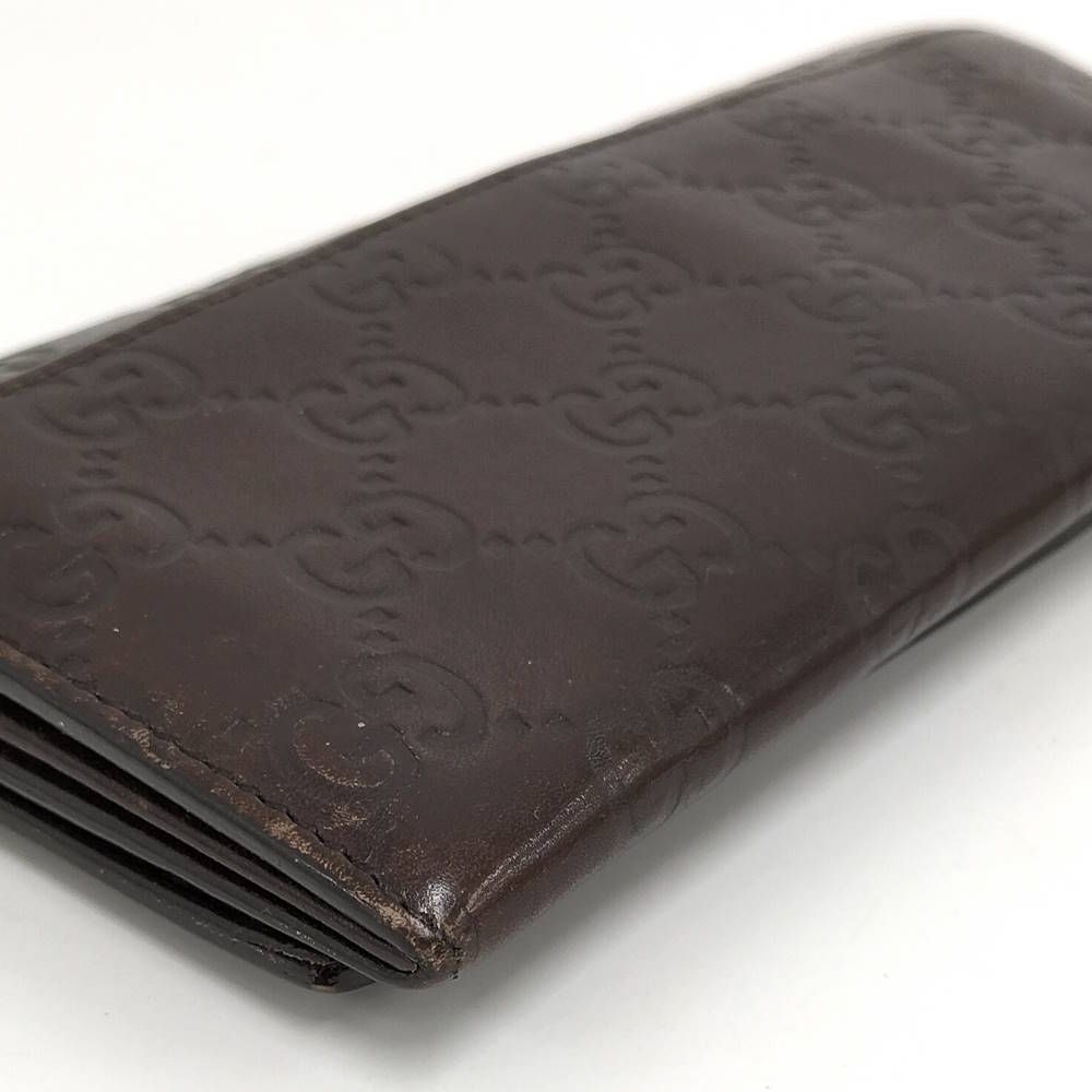 Gucci Bifold Wallet Guccissima Leather Dark Brown — view 6