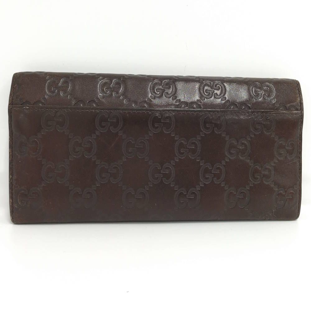 Gucci Bifold Wallet Guccissima Leather Dark Brown — view 3