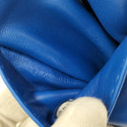 Hermes Pillow Case Pouch Leather Blue — view 7