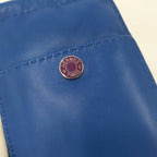 Hermes Pillow Case Pouch Leather Blue — view 6