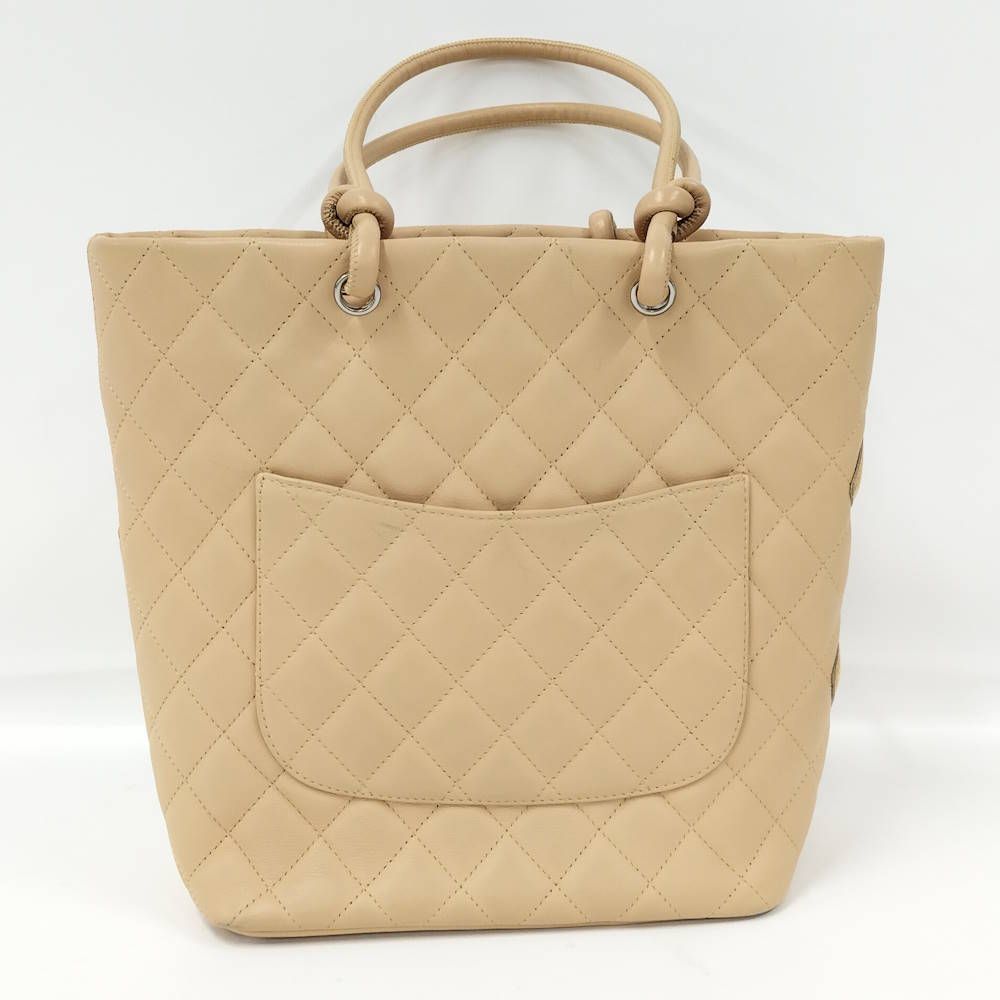 Chanel Cambon Leather Beige Shoulder Bag — view 2