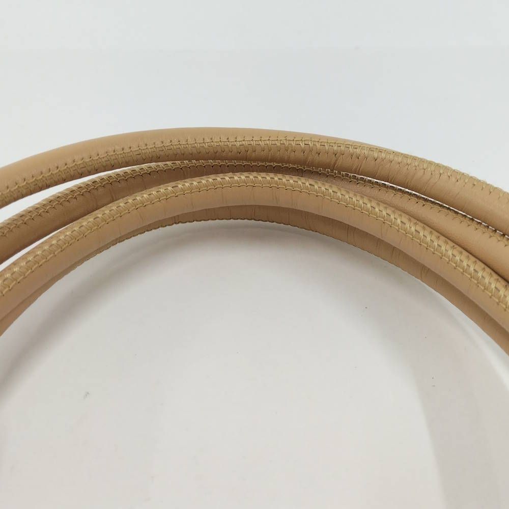 Chanel Cambon Leather Beige Shoulder Bag — view 7