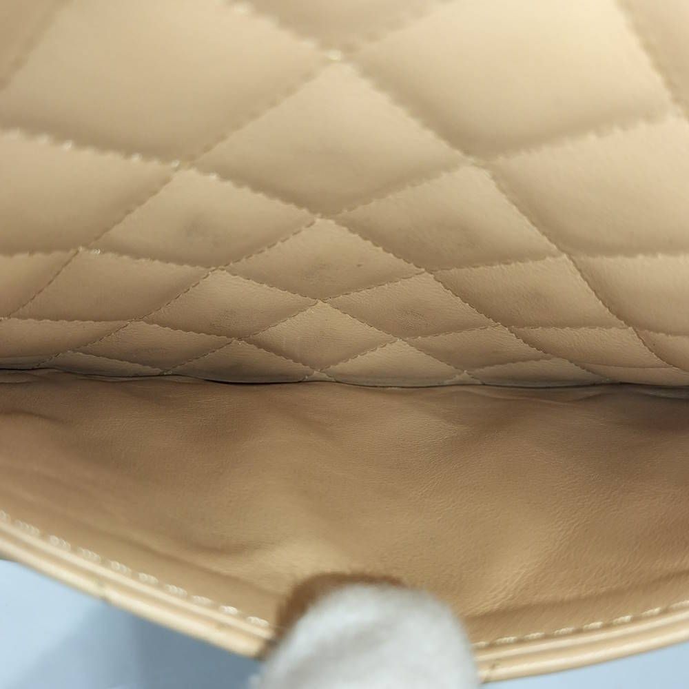 Chanel Cambon Leather Beige Shoulder Bag — view 8
