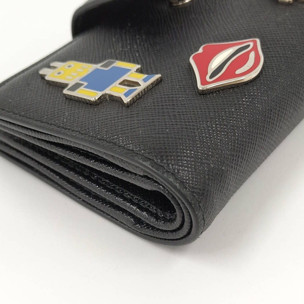 Prada Bifold Wallet Leather Black — view 5