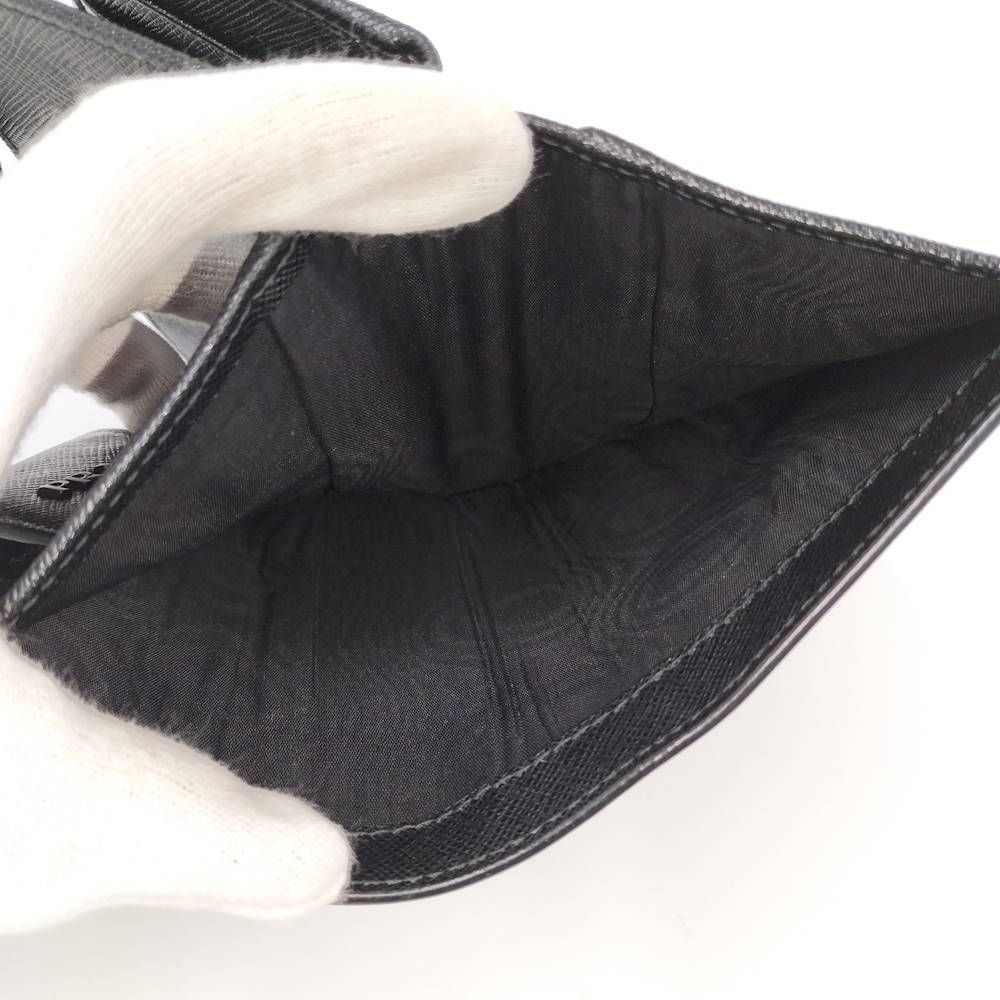 Prada Bifold Wallet Leather Black — view 9
