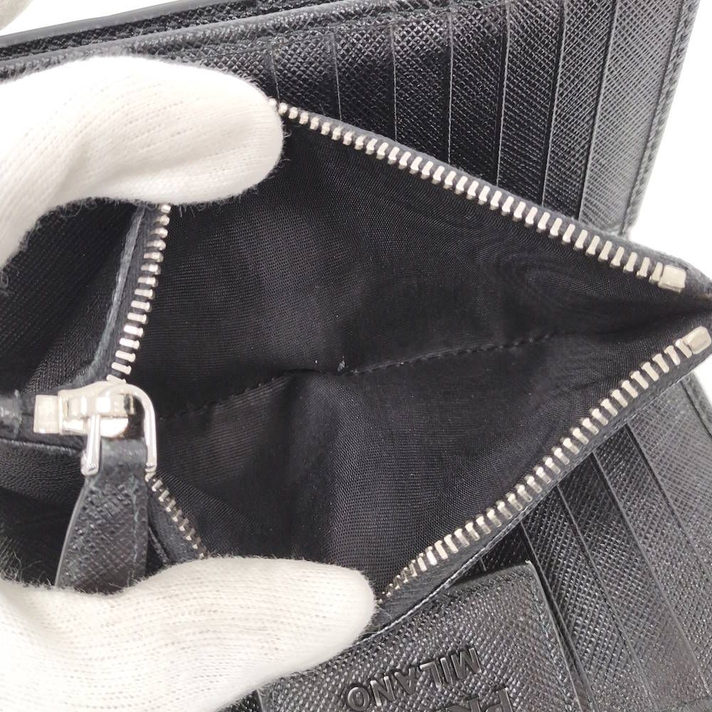 Prada Bifold Wallet Leather Black — view 8