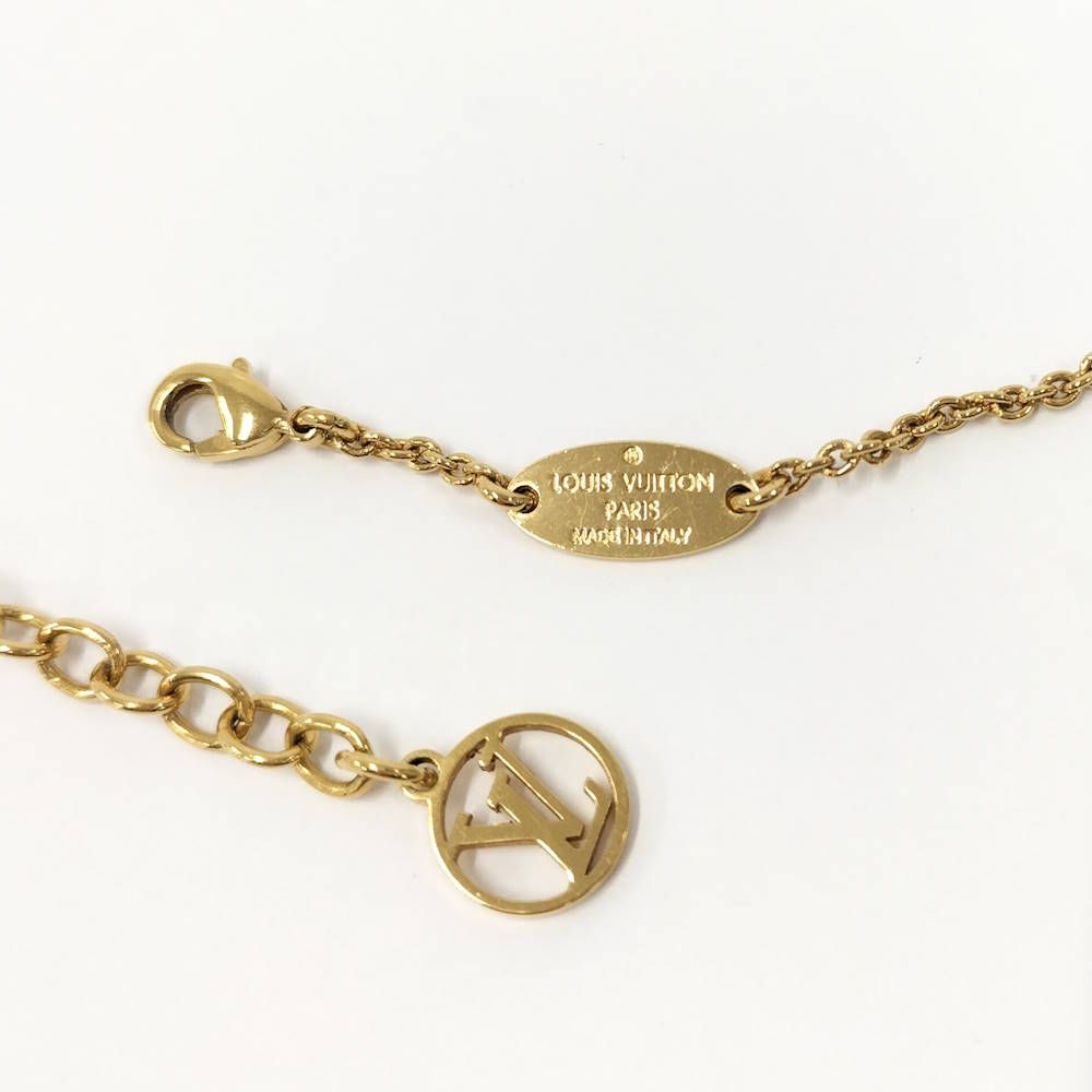 Louis Vuitton Necklace Essential Plated Gold — view 9