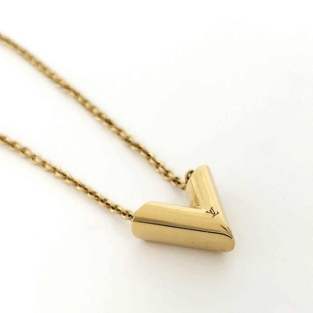 Louis Vuitton Necklace Essential Plated Gold — view 4