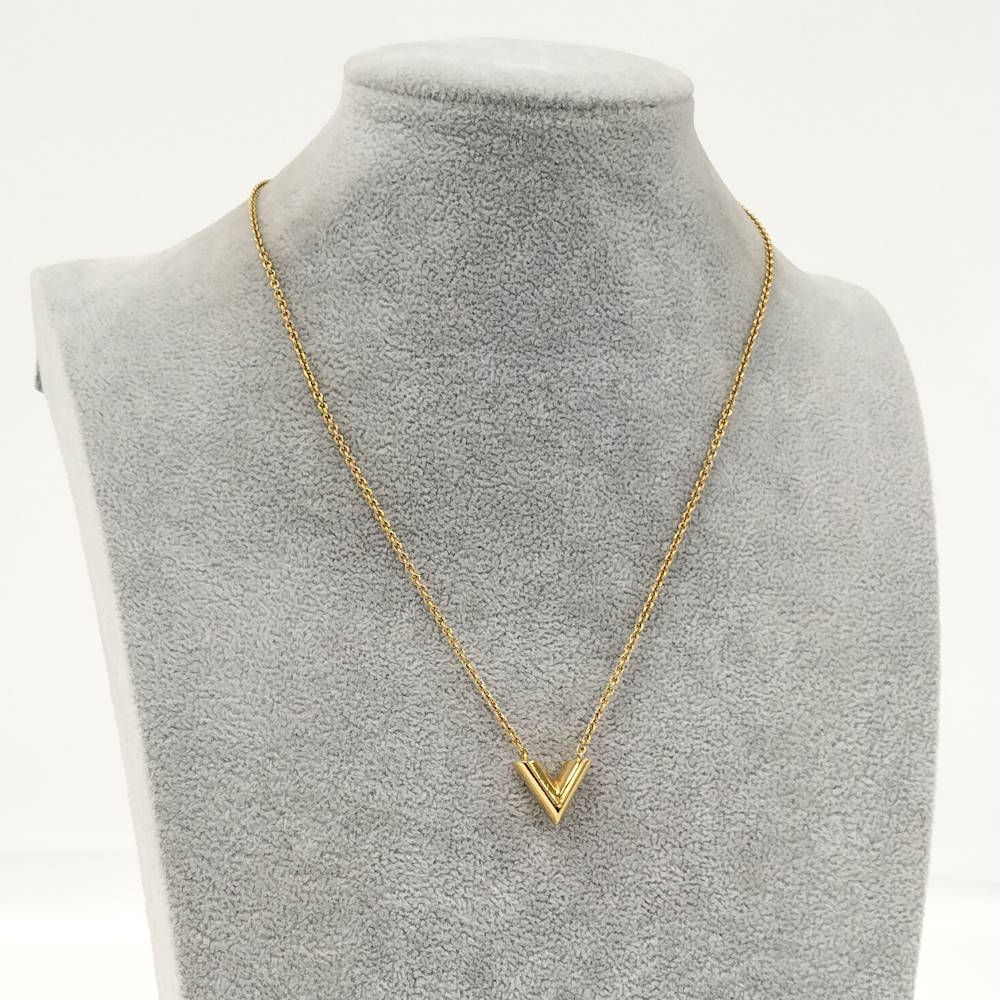 Louis Vuitton Necklace Essential Plated Gold — view 2