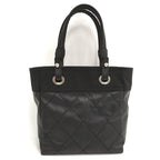 Chanel Paris Biarritz Tote PM Leather Black — view 2