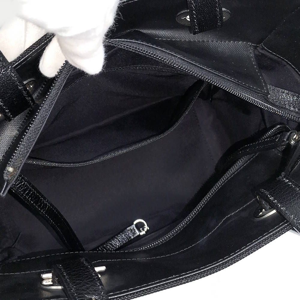 Chanel Paris Biarritz Tote PM Leather Black — view 8