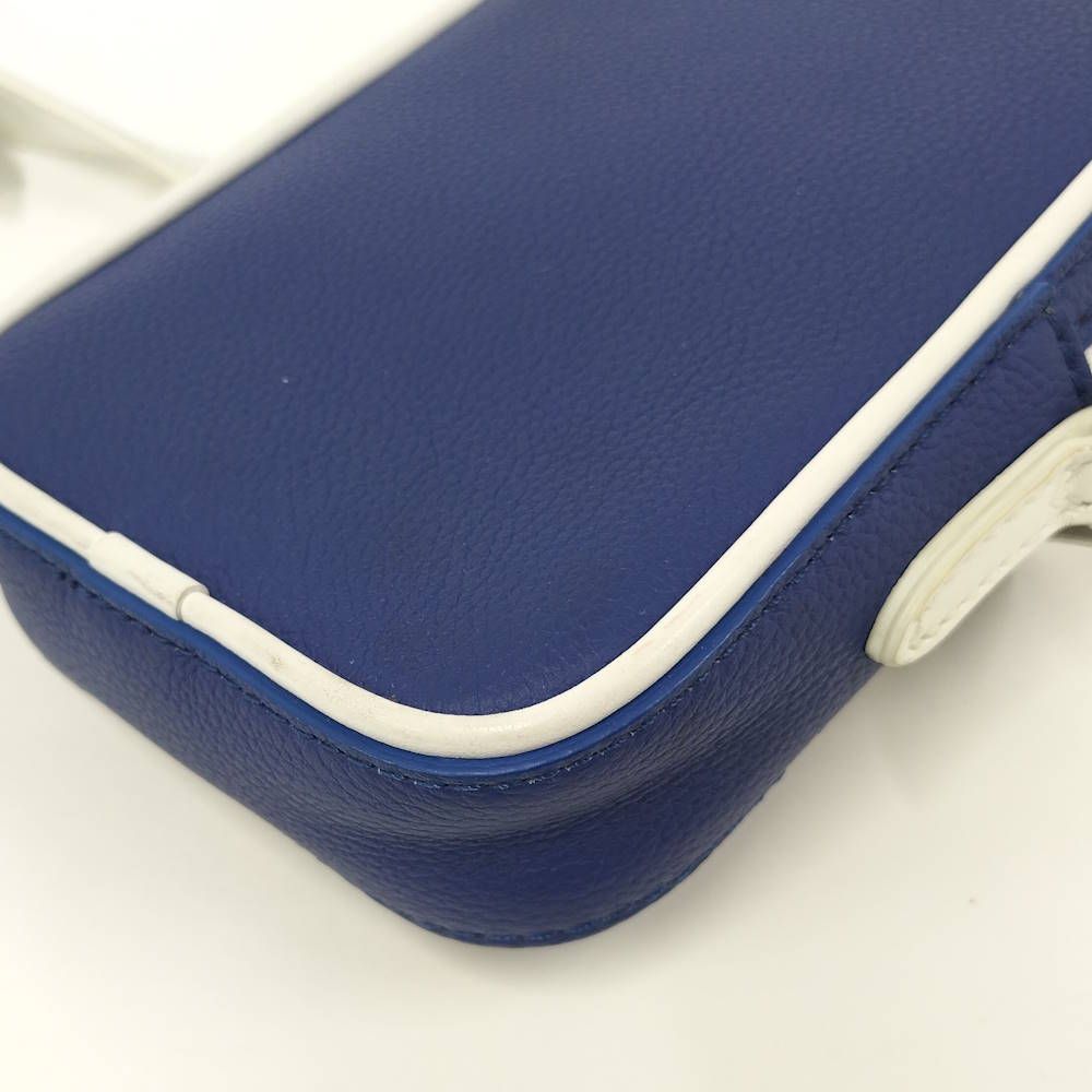 Louis Vuitton Everyday LV Danube Ppm Leather Blue White Shoulder Bag — view 4
