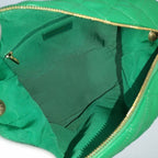 Chanel Hobo 2-Way Shoulder Bag Quilted Lambskin Leather Green — view 9