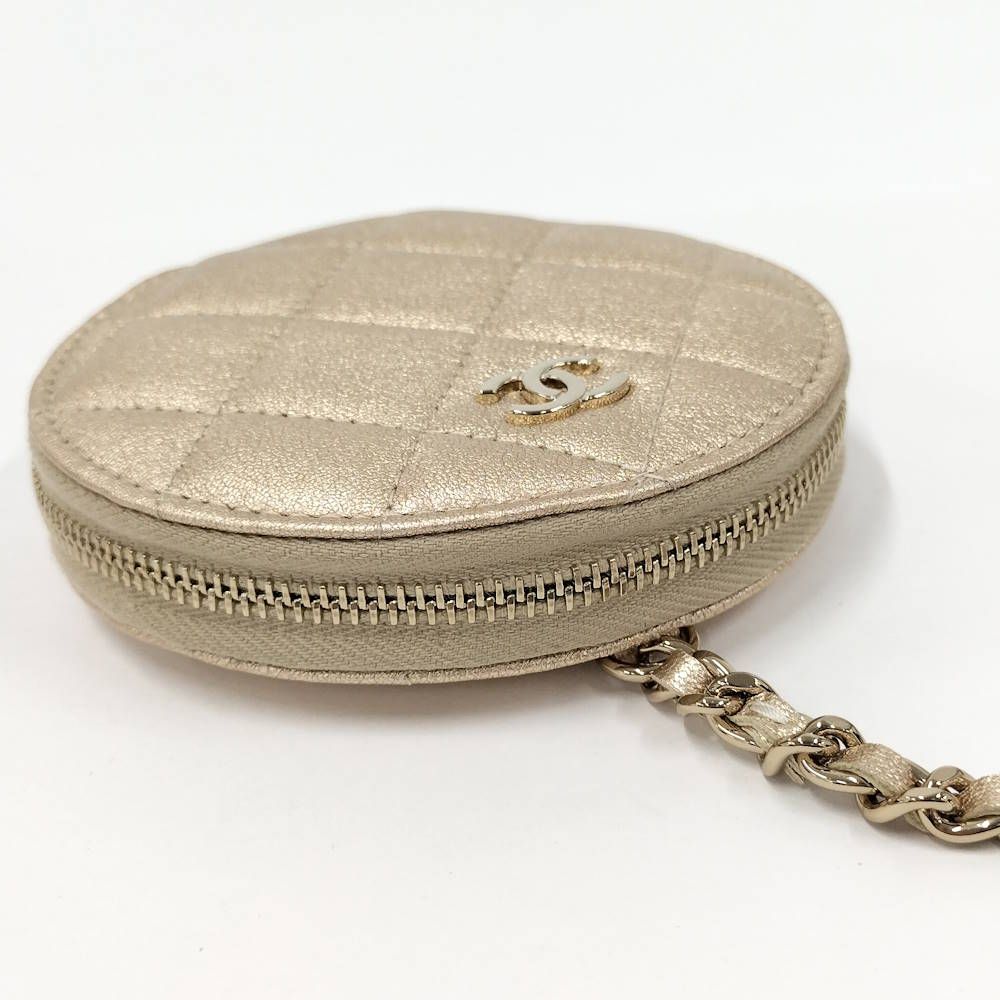 Chanel Chain Pouch Coin Case Airpods Pro Gold — view 5