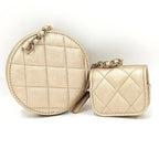 Chanel Chain Pouch Coin Case Airpods Pro Gold — view 2