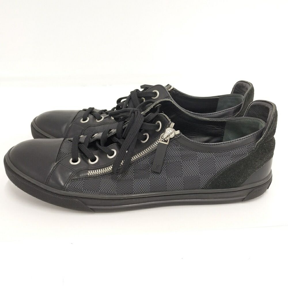 Louis Vuitton Aventure Sneakers Side Zip 8.5 Damier Graphite — view 2
